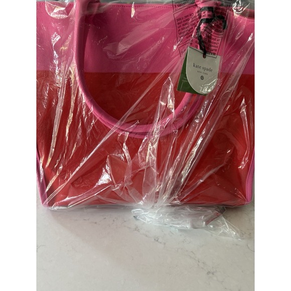 Colorblock Knit Tote - kate spade new york x Target Pink/Red "It's In The Bag" - Picture 6 of 6